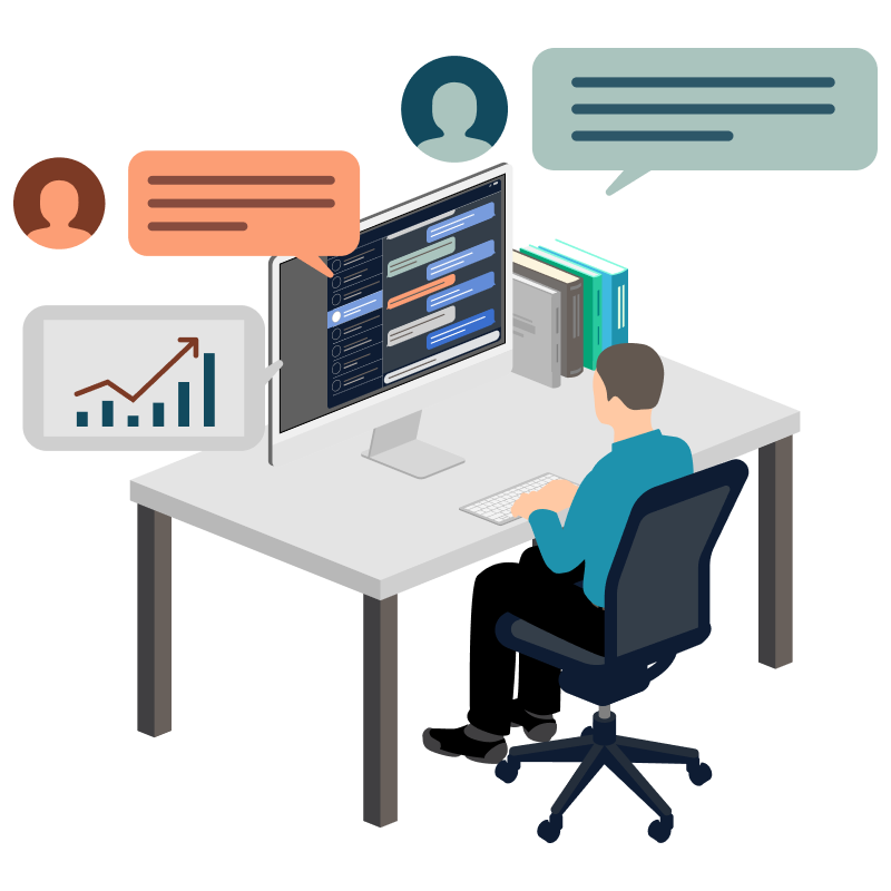 円満サポート社　イラスト