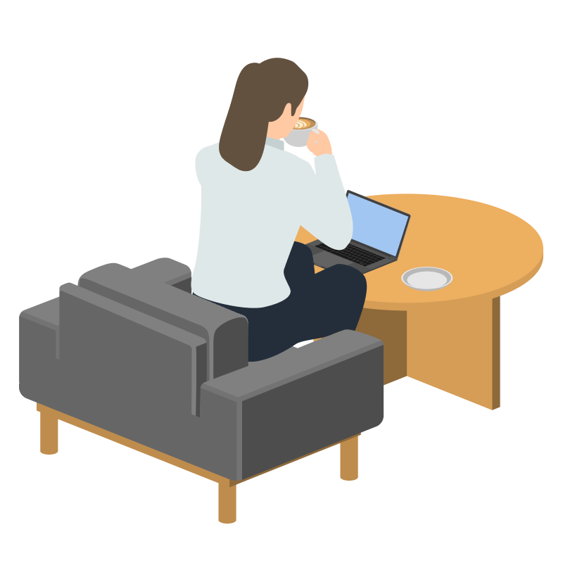 円満サポート社　イラスト